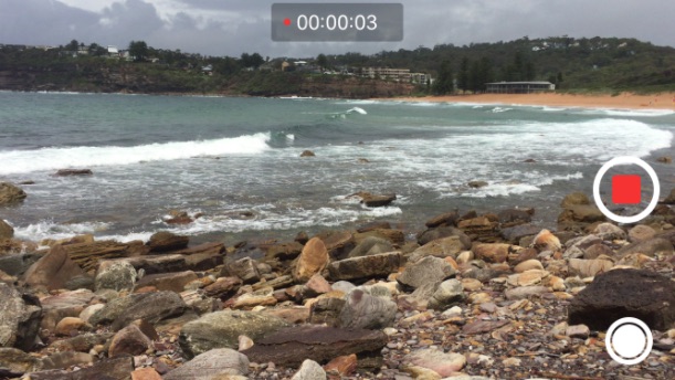 screenshot of iphone camera app
